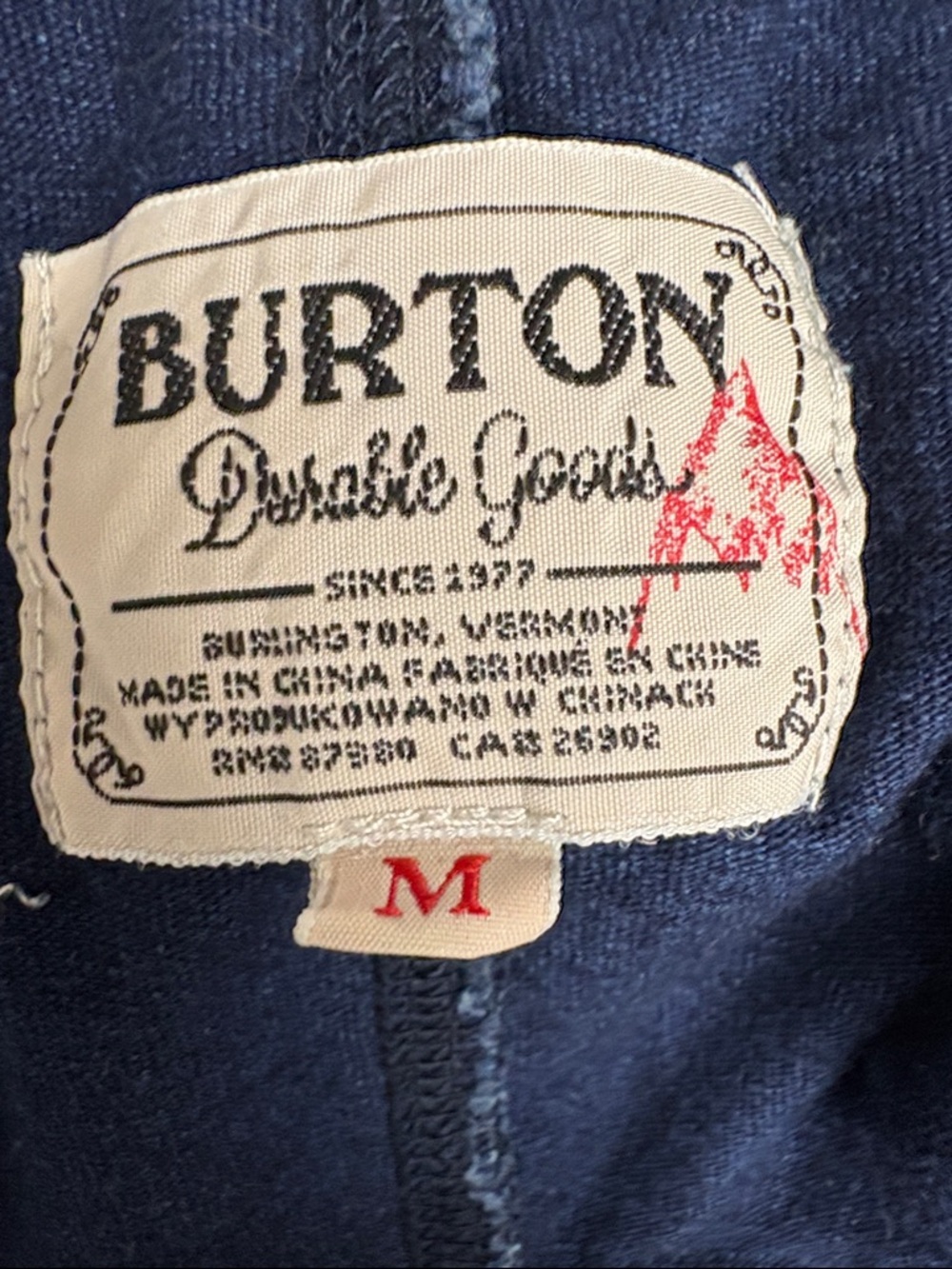 Burton Navy Button-Front Ribbed Tank - Picture 2 of 2